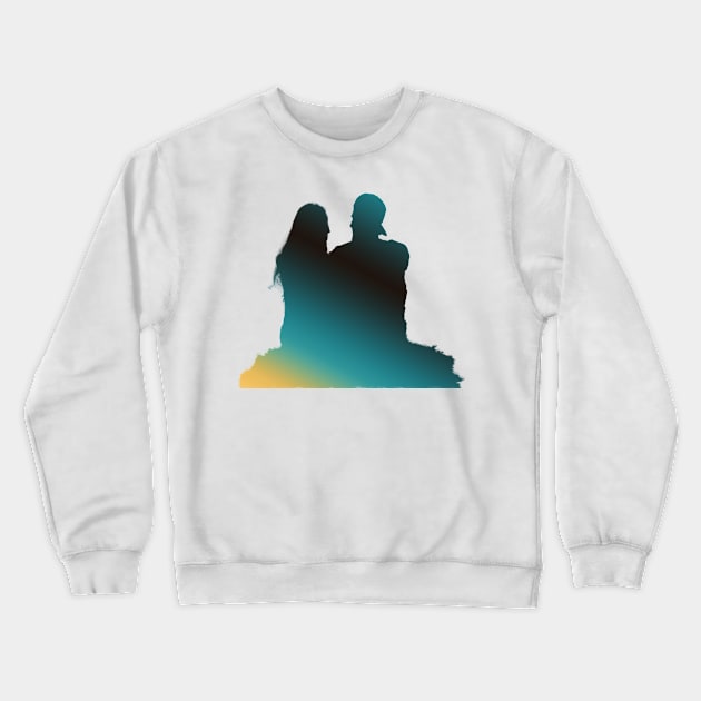 husband and wife travellers Crewneck Sweatshirt by artist369